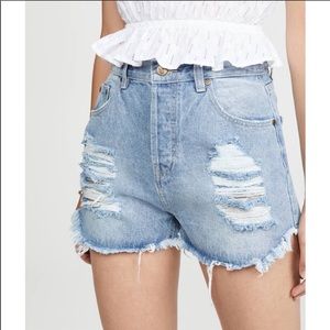 MINKPINK slasher denim shorts Size Small